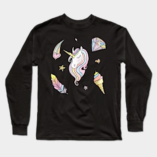 Unicorn print Long Sleeve T-Shirt